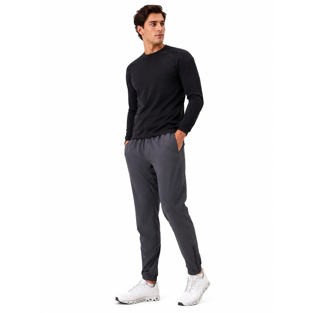 Lululemon Men’s Lightweight Zip Jogger Pants Medium Dark Gray Athletic Training